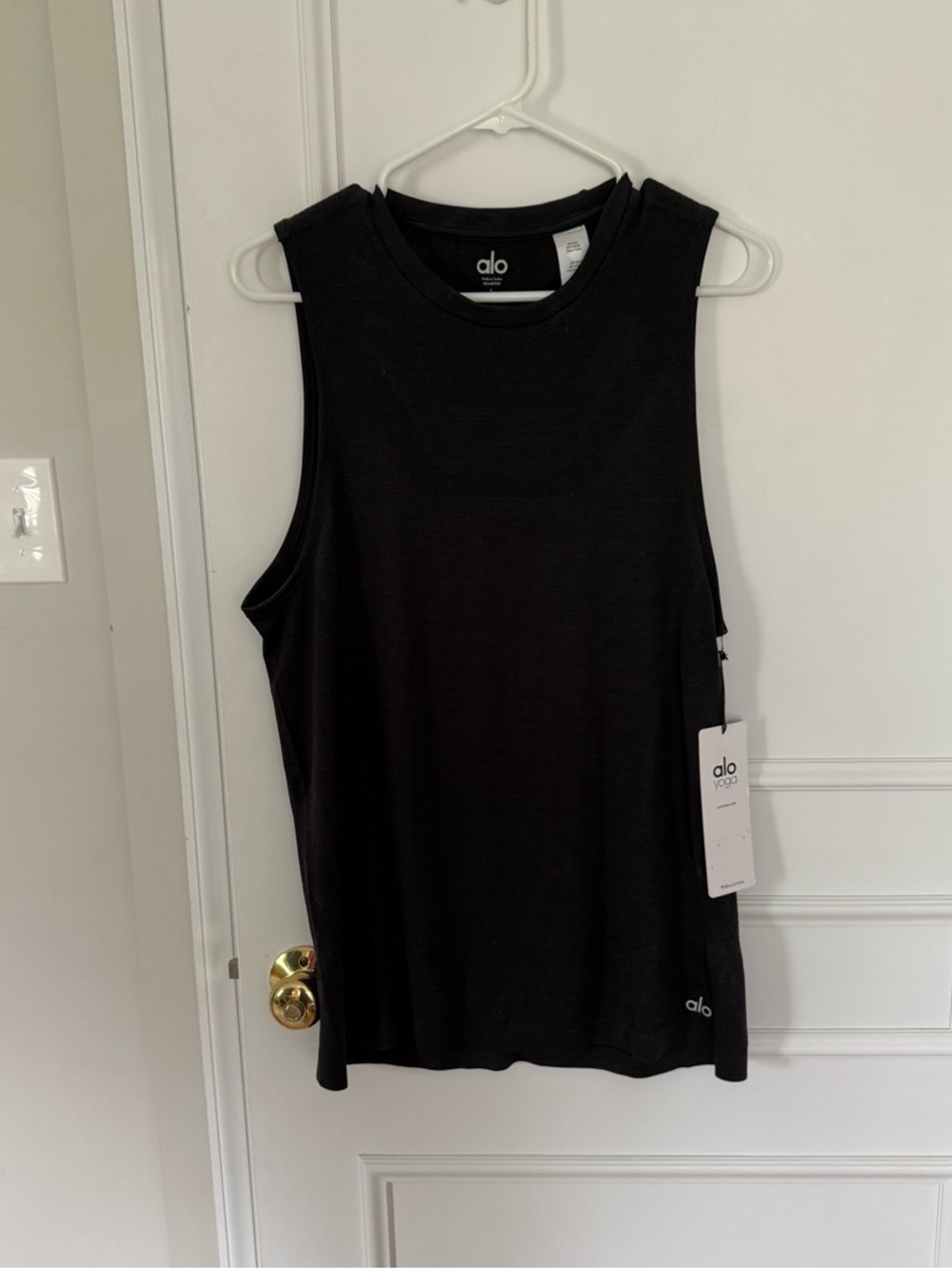 ALO Yoga Men's Black Tank Top